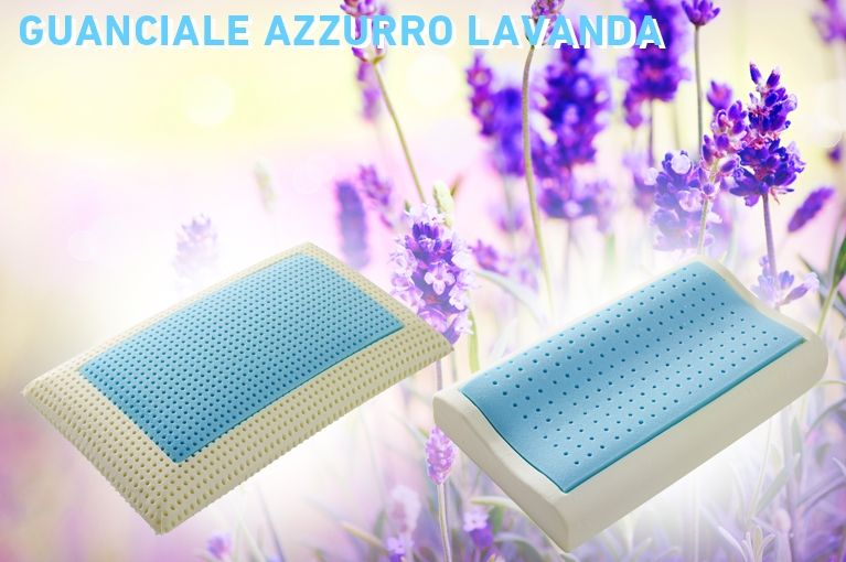 Presentazione guanciale Azzurro Lavanda