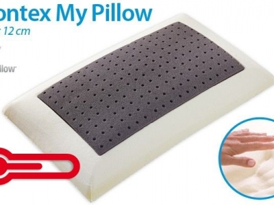 Estate fresca con il guanciale termo-regolante Moontex My Pillow Grigo termico di Mollyflex