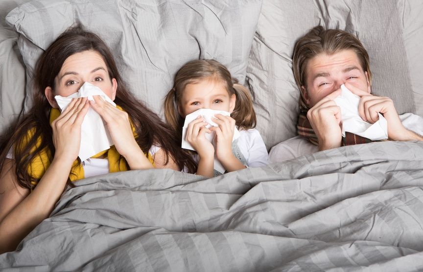 Riposare bene anche con l’influenza